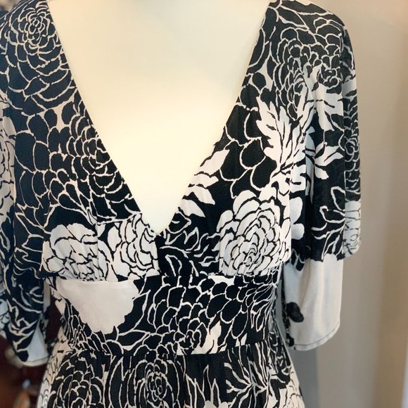 Tibi black and cream floral dress - Picture 2 of 6